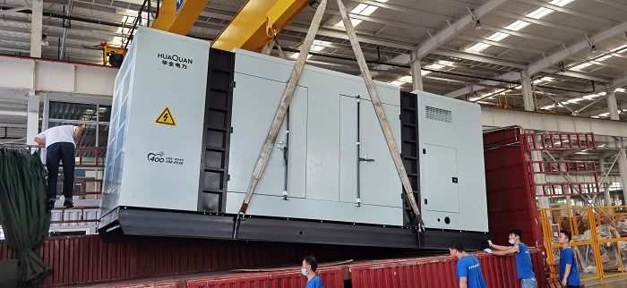 華全房地產(chǎn)業(yè)用靜音柴油發(fā)電機(jī)組生產(chǎn)完成，安裝調(diào)試